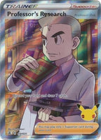 Pokemon - Professor's Research - 24/25 - Full Art Ultra Rare - Celebrations Series - Top CollectiblesCollectible CardsPokémon