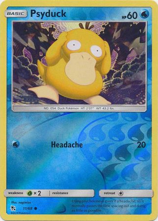 Pokemon - Psyduck - 11/68 - Common Reverse Holo - Hidden Fates Series - Top CollectiblesCollectible CardsPokémon