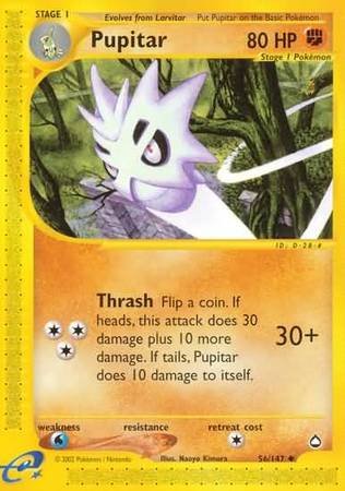 Pokemon - Pupitar - 56/147 - Uncommon - Aquapolis Series - Top CollectiblesCollectible CardsPokémon