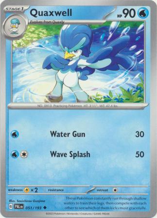 Pokemon - Quaxwell - 051/193 - Uncommon - Scarlet & Violet: Paldea Evolved Series - Top CollectiblesCollectible CardsPokémon