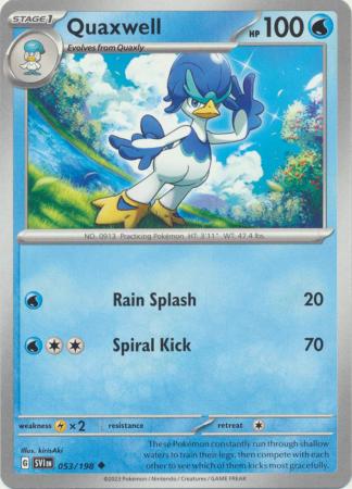 Pokemon - Quaxwell - 053/198 - Uncommon - Scarlet &amp; Violet (Base Set) Serie - Top CollectiblesCollectible CardsPokémon