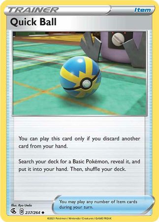 Pokemon - Quick Ball - 237/264 - Uncommon - Sword &amp; Shield: Fusion Strike Series - Top CollectiblesCollectible CardsPokémon