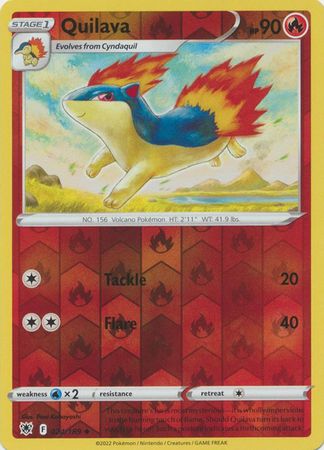 Pokemon - Quilava - 024/189 - Uncommon Reverse Holo - Sword &amp; Shield: Astral Radiance Series - Top CollectiblesCollectible CardsPokémon
