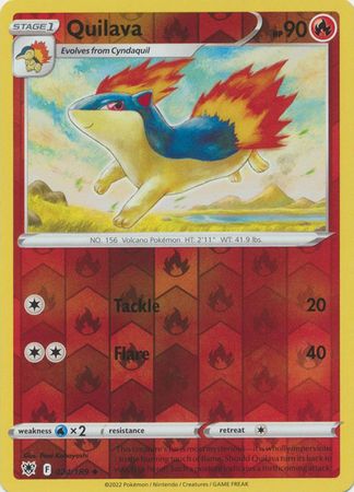 Pokemon - Quilava - 024/189 - Uncommon Reverse Holo - Sword & Shield: Astral Radiance Series - Top CollectiblesCollectible CardsPokémon