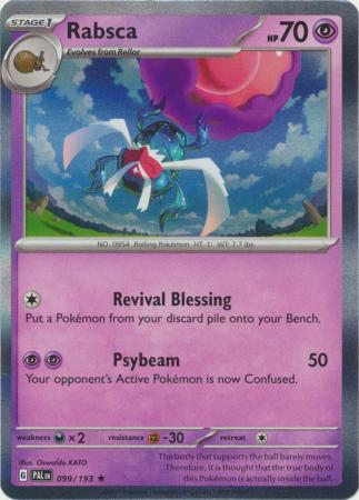 Pokemon - Rabsca - 099/193 - Holo Rare - Scarlet & Violet: Paldea Evolved Series - Top CollectiblesCollectible CardsPokémon