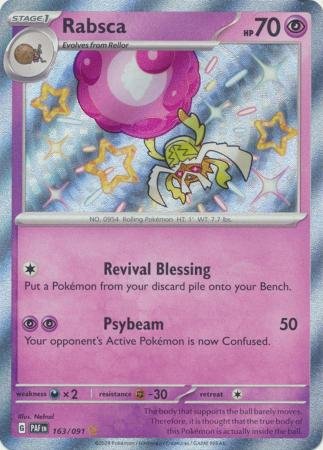 Pokemon - Rabsca - 163/091 - Shiny Rare - Paldean Fates Series - Top CollectiblesCollectible CardsPokémon