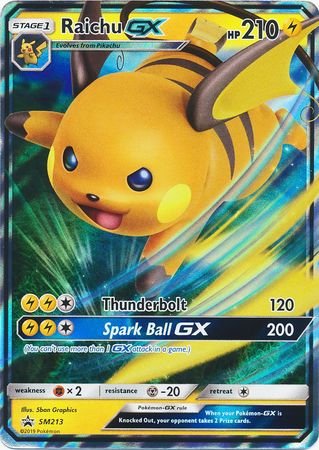 Pokemon - Raichu GX - SM213 - Promo - Sun &amp; Moon Series - Top CollectiblesCollectible CardsPokémon