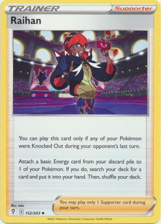 Pokemon - Raihan - 152/203 - Uncommon - Sword &amp; Shield: Evolving Skies Series - Top CollectiblesCollectible CardsPokémon
