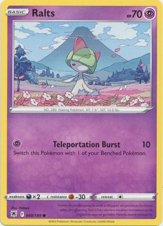 Pokemon - Ralts - 060/189 - Common - Sword &amp; Shield: Astral Radiance Series - Top CollectiblesCollectible CardsPokémon