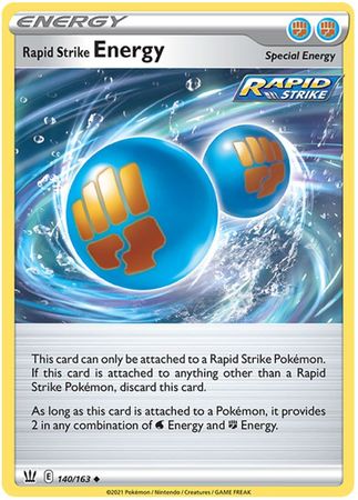 Pokemon - Rapid Strike Energy - 140/163 - Uncommon - Sword & Shield: Battle Styles Singles - Top CollectiblesCollectible CardsPokémon