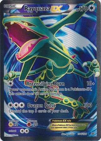 Pokemon - Rayquaza EX - 104/108 - Full Art Ultra Rare - XY: Roaring Skies Series - Top CollectiblesCollectible CardsPokémon