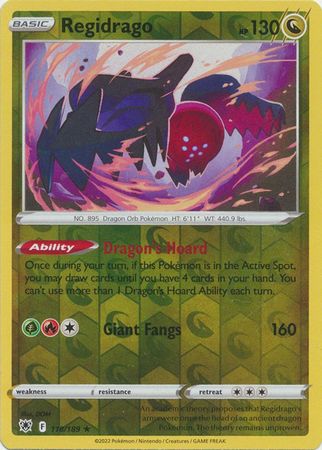 Pokemon - Regidrago - 118/189 - Rare Reverse Holo - Sword &amp; Shield: Astral Radiance Series - Top CollectiblesCollectible CardsPokémon