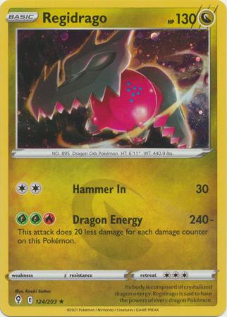 Pokemon - Regidrago - 124/203 - Alternate Holo Promo - Sword &amp; Shield: Evolving Skies Series - Top CollectiblesCollectible CardsPokémon