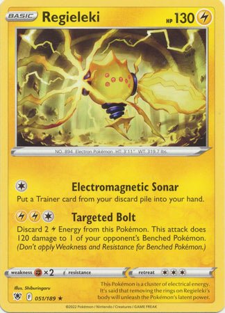 Pokemon - Regieleki - 051/189 - Rare - Sword &amp; Shield: Astral Radiance Series - Top CollectiblesCollectible CardsPokémon