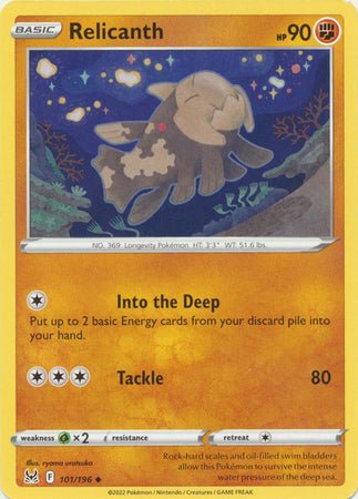 Pokemon - Relicanth - 101/196 - Uncommon - Sword &amp; Shield: Lost Origin Series - Top CollectiblesCollectible CardsPokémon