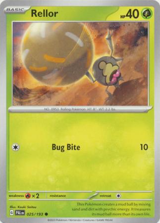 Pokemon - Rellor - 025/193 - Common - Scarlet &amp; Violet: Paldea Evolved Series - Top CollectiblesCollectible CardsPokémon