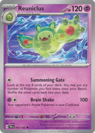 Pokemon - Reuniclus - 072/162 - Uncommon - Scarlet &amp; Violet: Temporal Forces Singles - Top CollectiblesCollectible CardsPokémon