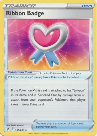 Pokemon - Ribbon Badge - 155/203 - Uncommon - Sword &amp; Shield: Evolving Skies Series - Top CollectiblesCollectible CardsPokémon