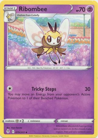 Pokemon - Ribombee - 079/203 - Uncommon - Sword &amp; Shield: Evolving Skies Series - Top CollectiblesCollectible CardsPokémon