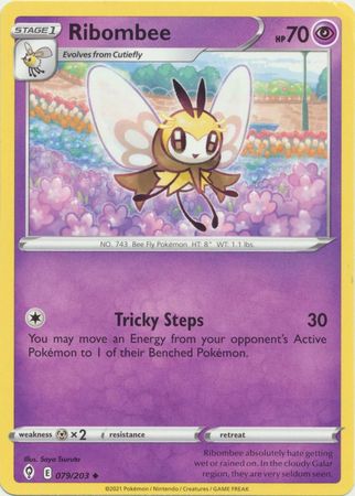 Pokemon - Ribombee - 079/203 - Uncommon - Sword & Shield: Evolving Skies Series - Top CollectiblesCollectible CardsPokémon