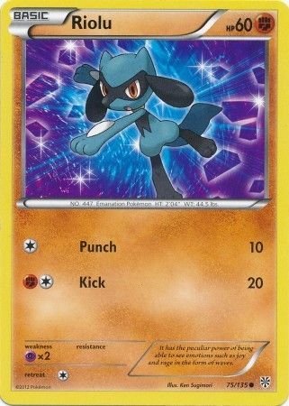 Pokemon - Riolu - 75/135 - Common - Black &amp; White: Plasma Storm Series - Top CollectiblesCollectible CardsPokémon