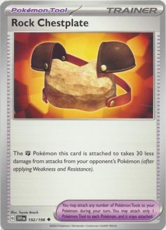 Pokemon - Rock Chestplate - 192/198 - Uncommon - Scarlet & Violet (Base Set) Series - Top CollectiblesCollectible CardsPokémon