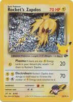 Pokemon - Rocket's Zapdos - 15/132 - Holo Rare - Celebrations Series - Top CollectiblesCollectible CardsPokémon