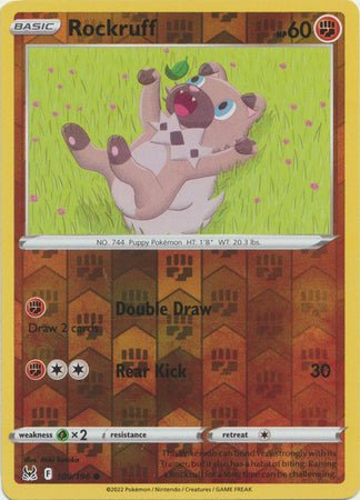 Pokemon - Rockruff - 109/196 - Common Reverse Holo - Sword & Shield: Lost Origin Series - Top CollectiblesCollectible CardsPokémon