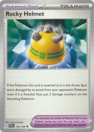 Pokemon - Rocky Helmet - 193/198 - Uncommon - Scarlet &amp; Violet (Base Set) Series - Top CollectiblesCollectible CardsPokémon