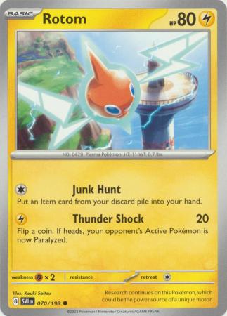 Pokemon - Rotom - 070/198 - Common - Scarlet &amp; Violet (Base Set) Series - Top CollectiblesCollectible CardsPokémon