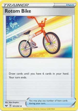 Pokemon - Rotom Bike - 181/202 - Uncommon - Sword &amp; Shield: Base Set Series - Top CollectiblesCollectible CardsPokémon