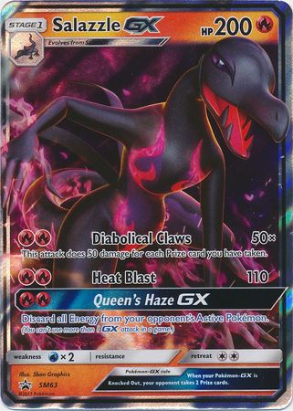 Pokemon - Salazzle GX - SM63 - Promo - Pokemon Sun &amp; Moon Promos - Top CollectiblesCollectible CardsPokémon