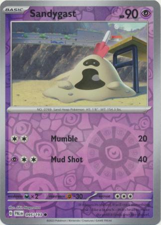 Pokemon - Sandygast - 095/193 - Common Reverse Holo - Scarlet &amp; Violet: Paldea Evolved Series - Top CollectiblesCollectible CardsPokémon