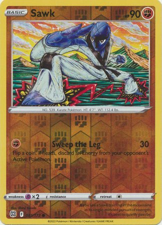 Pokemon - Sawk - 081/172 - Common Reverse Holo - Sword & Shield: Brill Top Collectibles Pokemon - Sawk - 081/172 - Common Reverse Holo - Sword & Shield: Brill Top Collectibles