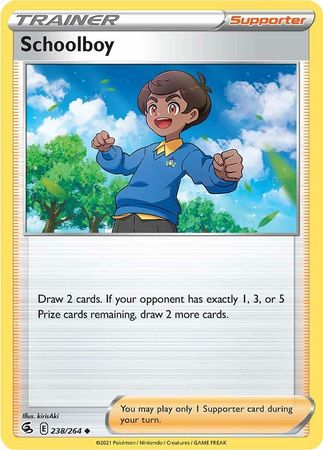Pokemon - Schoolboy - 238/264 - Uncommon - Sword &amp; Shield: Fusion Strike Series - Top CollectiblesCollectible CardsPokémon