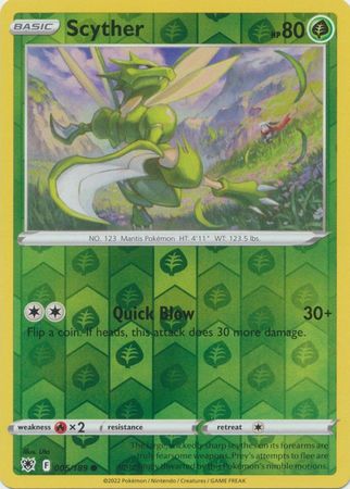 Pokemon - Scyther - 005/189 - Common Reverse Holo - Sword & Shield: Astral Radiance Series - Top CollectiblesCollectible CardsPokémon