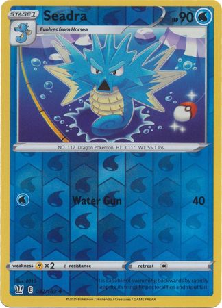 Pokemon - Seadra - 032/163 - Uncommon Reverse Holo - Sword & Shield: Battle Styles Singles - Top CollectiblesCollectible CardsPokémon