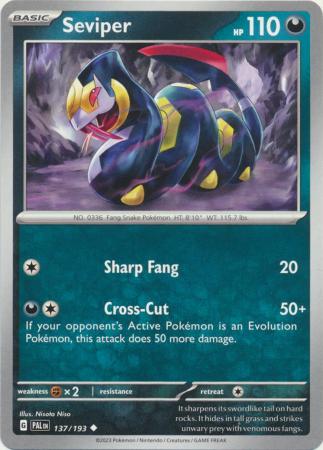 Pokemon - Seviper - 137/193 - Uncommon - Scarlet &amp; Violet: Paldea Evolved Series - Top CollectiblesCollectible CardsPokémon