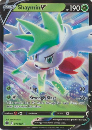 Pokemon - Shaymin V - 013/172 - Ultra Rare - Sword &amp; Shield: Brilliant Stars Series - Top CollectiblesCollectible CardsPokémon
