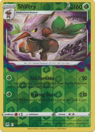 Pokemon - Shiftry - 013/196 - Holo Rare Reverse Holo - Sword & Shield: Lost Origin Series - Top CollectiblesCollectible CardsPokémon