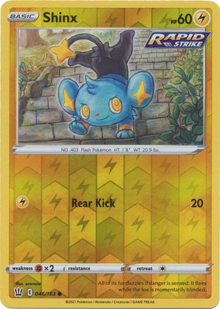 Pokemon - Shinx - 046/163 - Common Reverse Holo - Sword &amp; Shield: Battle Styles Singles - Top CollectiblesCollectible CardsPokémon