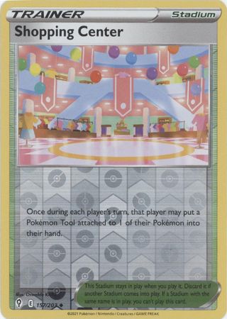 Pokemon - Shopping Center - 157/203 - Uncommon Reverse Holo - Sword & Shield: Evolving Skies Series - Top CollectiblesCollectible CardsPokémon