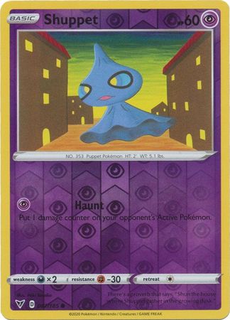 Pokemon - Shuppet - 067/185 - Common Reverse Holo - Sword & Shield: Vivid Voltage Series - Top CollectiblesCollectible CardsPokémon