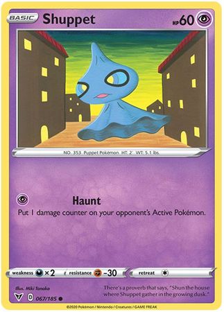 Pokemon - Shuppet - 067/185 - Common - Sword & Shield: Vivid Voltage Series - Top CollectiblesCollectible CardsPokémon