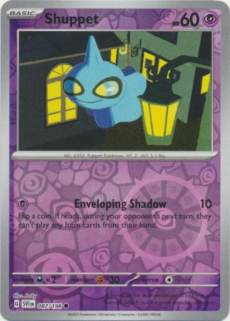 Pokemon - Shuppet - 087/198 - Common Reverse Holo - Scarlet &amp; Violet (Base Set) Series - Top CollectiblesCollectible CardsPokémon