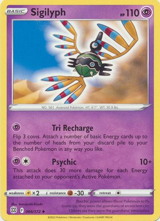 Pokemon - Sigilyph - 066/172 - Uncommon - Sword &amp; Shield: Brilliant Stars Series - Top CollectiblesCollectible CardsPokémon