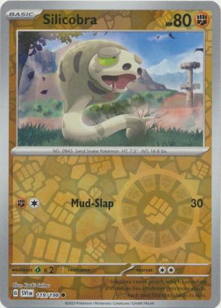 Pokemon - Silicobra - 119/198 - Common Reverse Holo - Scarlet &amp; Violet (Base Set) Series - Top CollectiblesCollectible CardsPokémon