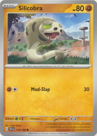 Pokemon - Silicobra - 119/198 - Common - Scarlet & Violet (Base Set) Series - Top CollectiblesCollectible CardsPokémon