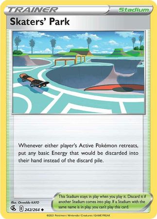 Pokemon - Skaters' Park - 242/264 - Uncommon - Sword & Shield: Fusion Strike Series - Top CollectiblesCollectible CardsPokémon