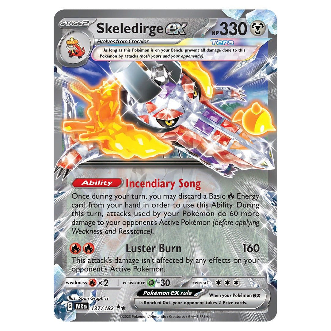 Pokemon - Skeledirge ex - 137 - Double Rare - Paradox Rift - Top CollectiblesPokémon SinglePokémon